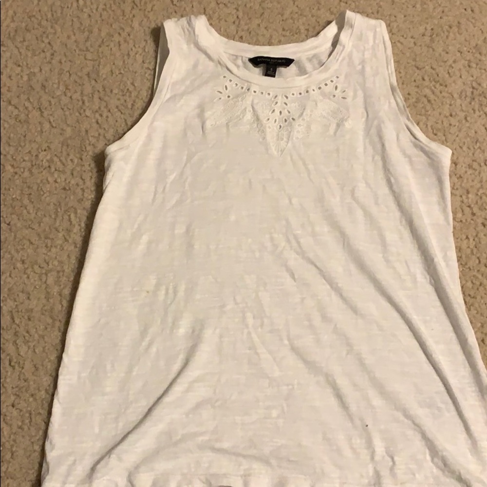 White thick tank top